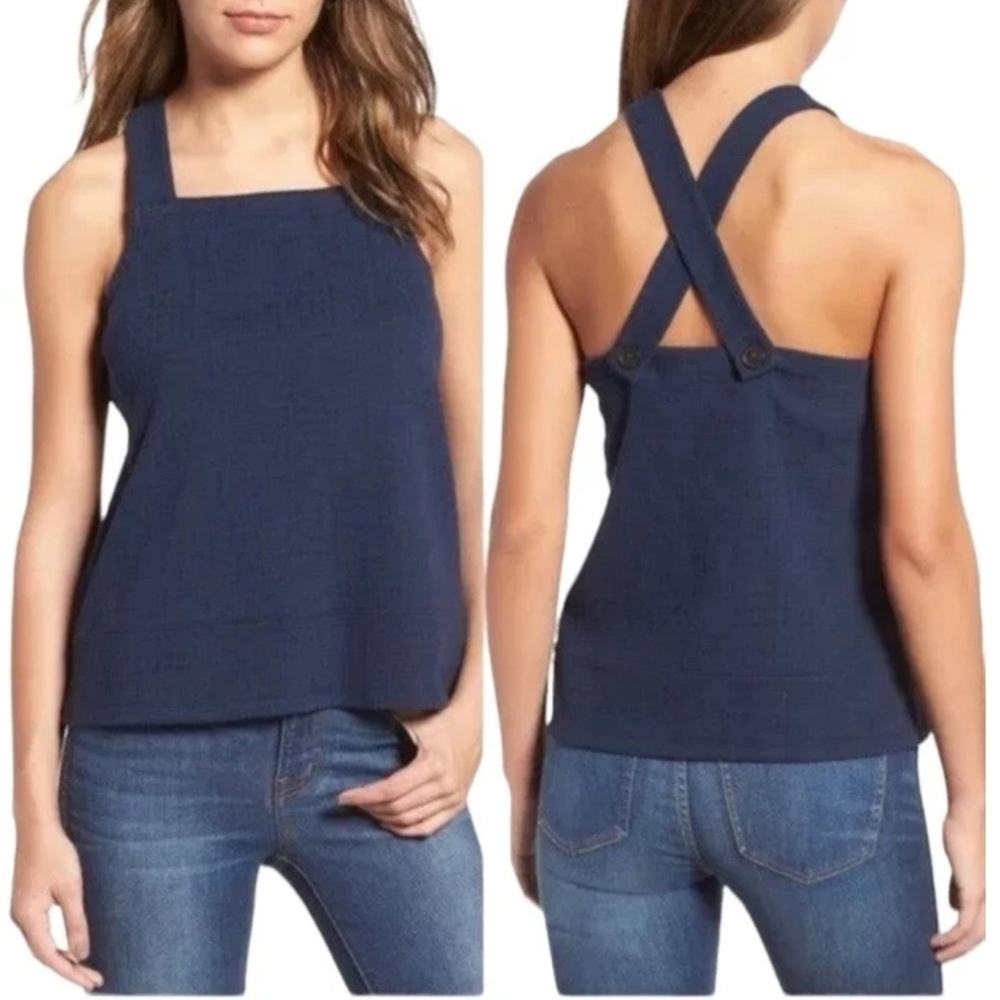 Madewell Apron Cross-Back Tank Top